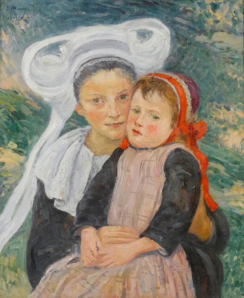 Tableau Maternité, Pont - Aven - Émile Alfred Dezaunay | Reproduction