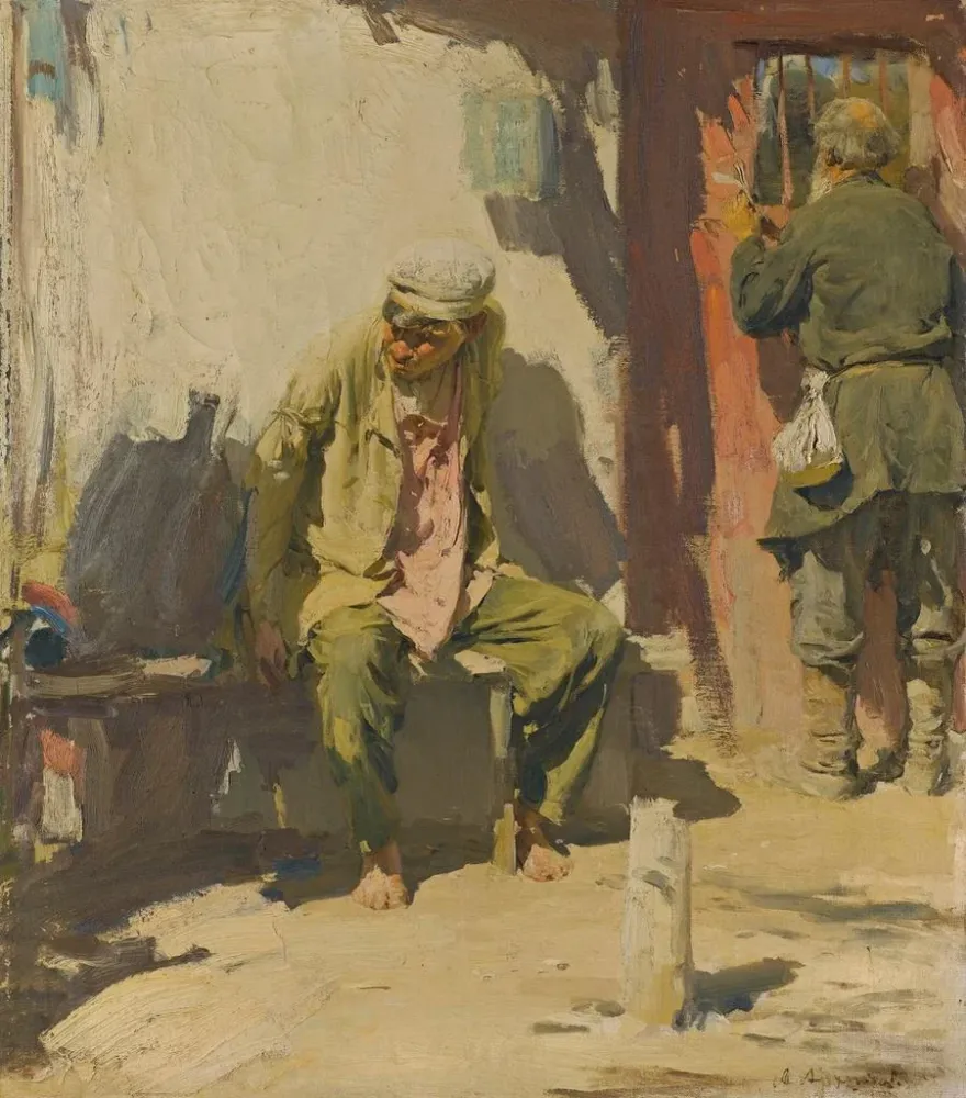 Tableau Mendiants - Abram Efimovich Arkhipov | Reproduction