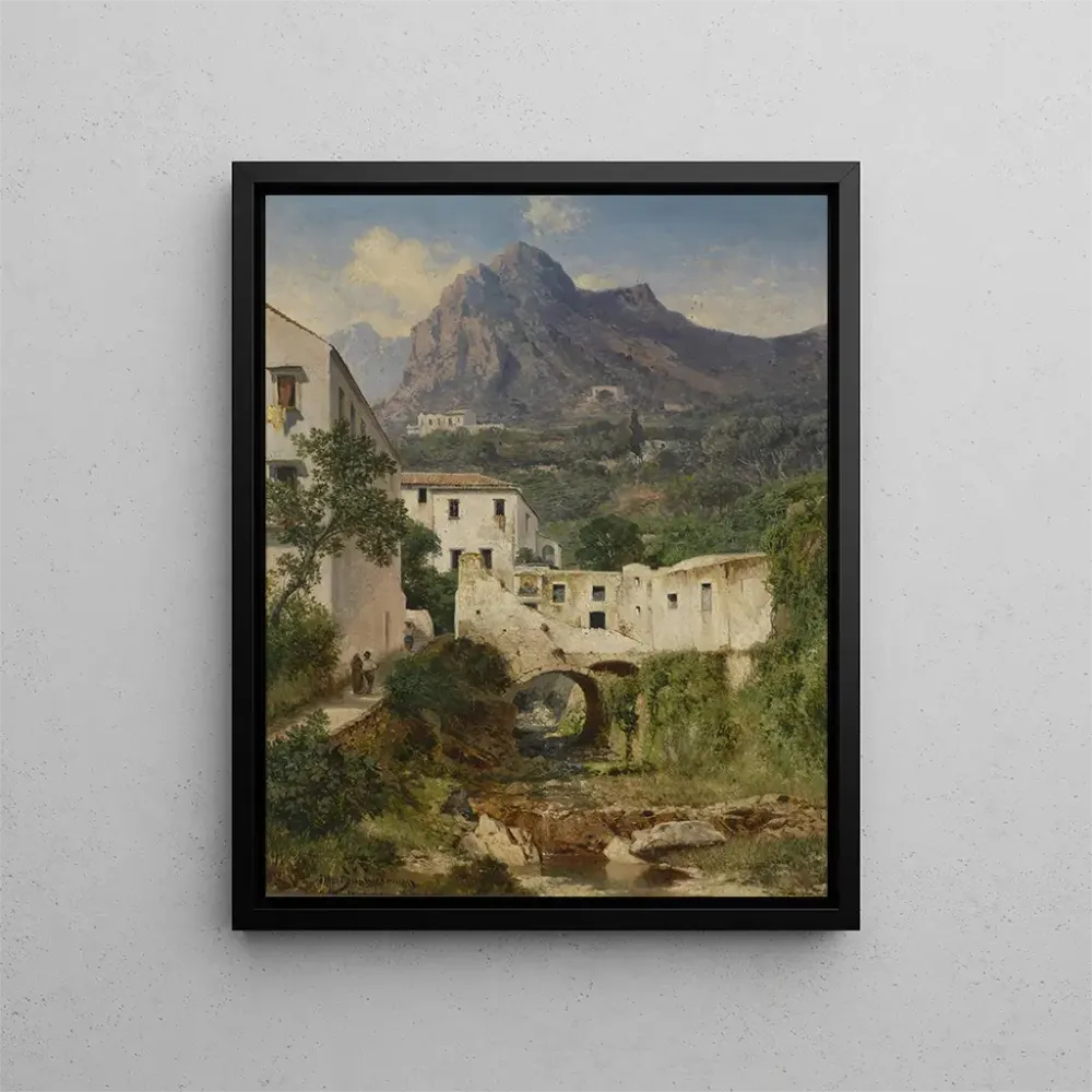 Tableau Mill Valley près d'Amalfi - Albert Zimmermann | Reproduction