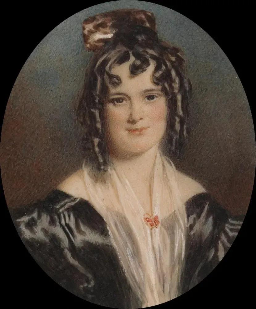 Tableau Mme Mary Cawse - Alfred Edward Chalon | Reproduction