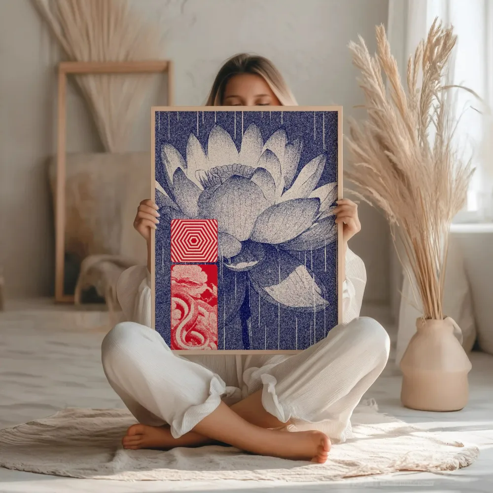 Tableau Moderne – Chill - Lotus Rouge