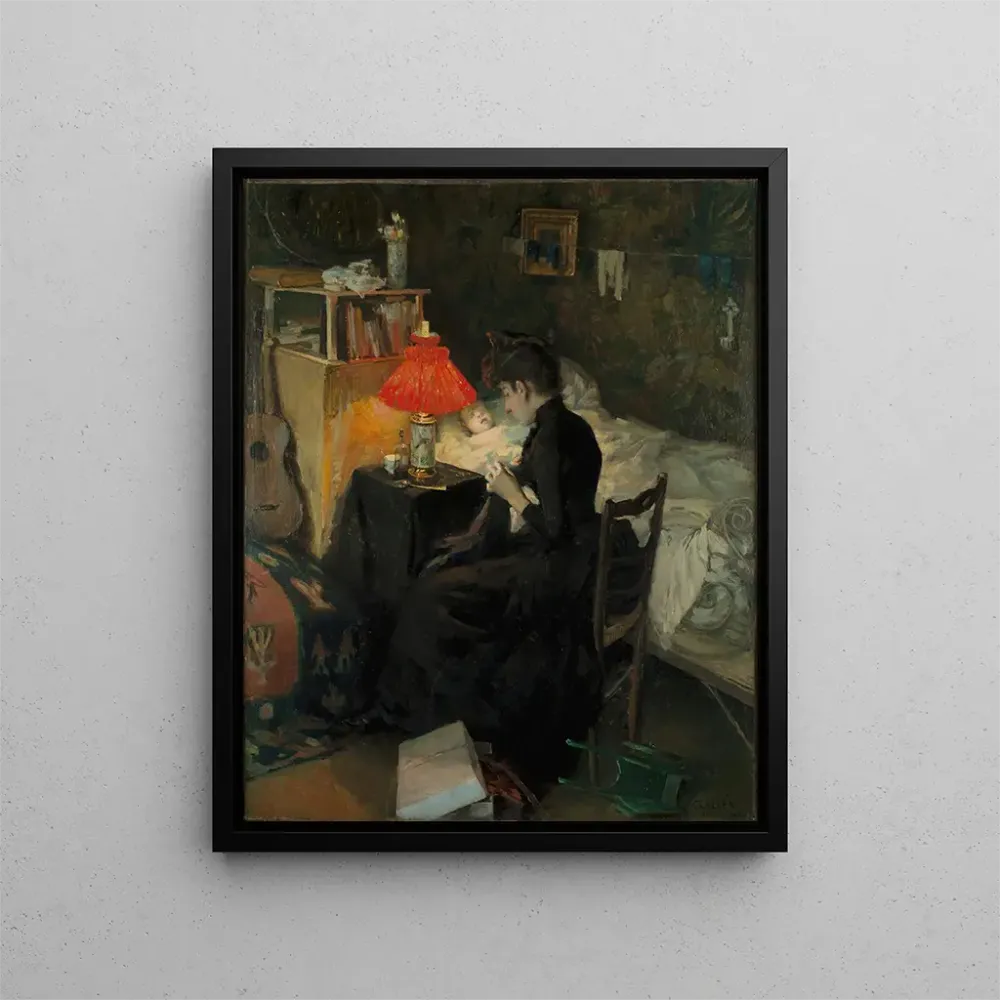 Tableau Mère avec enfant malade - Akseli Gallen-Kallela | Reproduction