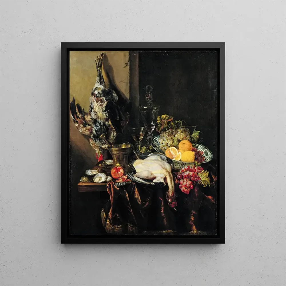 Tableau Nature morte avec des fruits et des volailles - Abraham van Beijeren | Reproduction