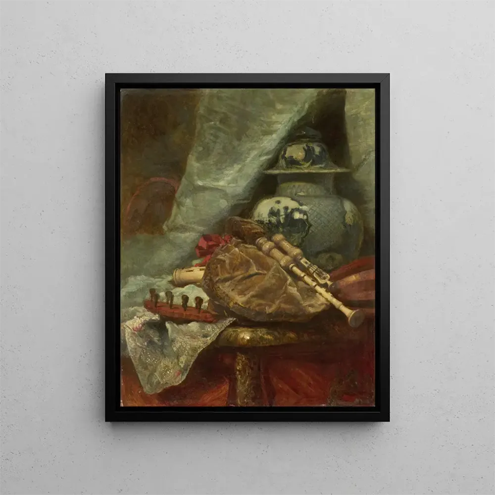 Tableau Nature morte à la cornemuse - Adolphe Mouilleron | Reproduction