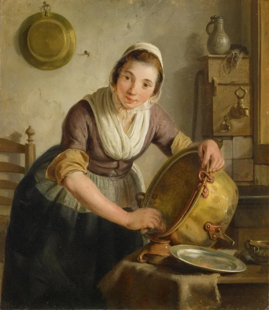 Tableau Nettoyant pour chaudière - Adriaan de Lelie | Reproduction