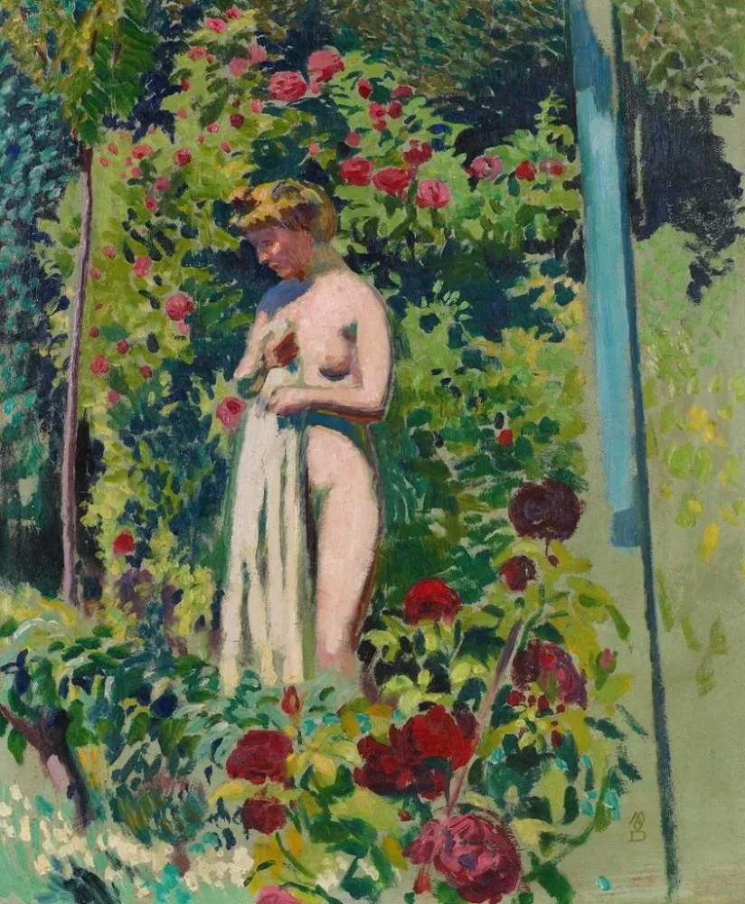 Tableau Nymphe aux fleurs - Maurice Denis | Reproduction