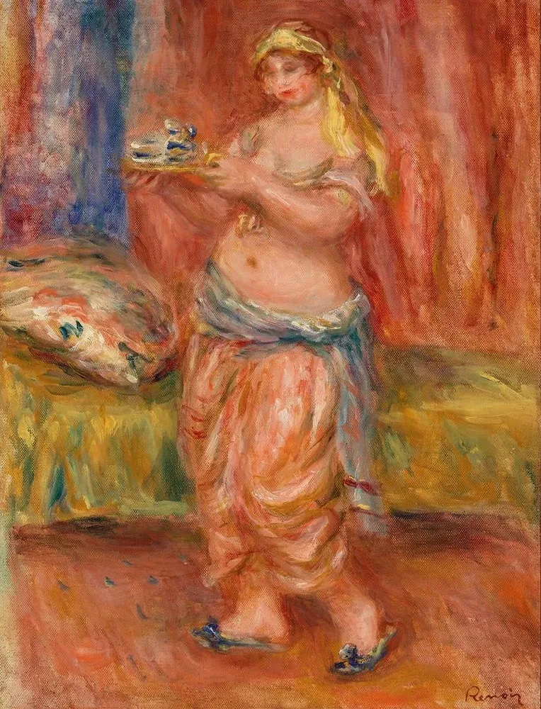Tableau Odalisque avec service à thé - Pierre - Auguste Renoir | Reproduction