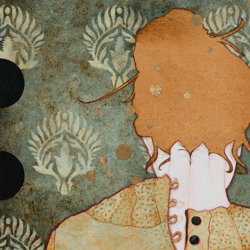 Tableau original : « Et lentement tes yeux me déshabillaient ... »