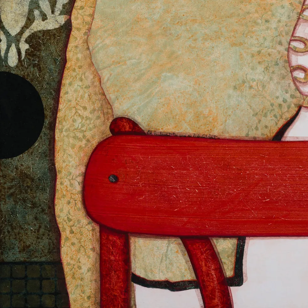 Tableau original : « Et lentement tes yeux me déshabillaient ... »