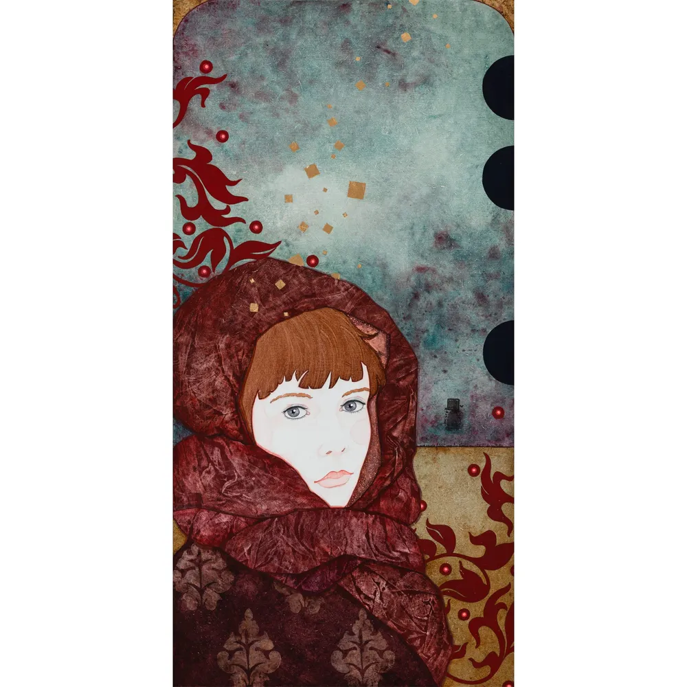 Tableau original : Mes pensées filent vers les étoiles en chant de paillettes...