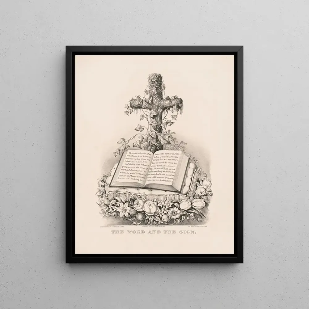 Tableau La Parole et le Signe - Currier Ives | Reproduction