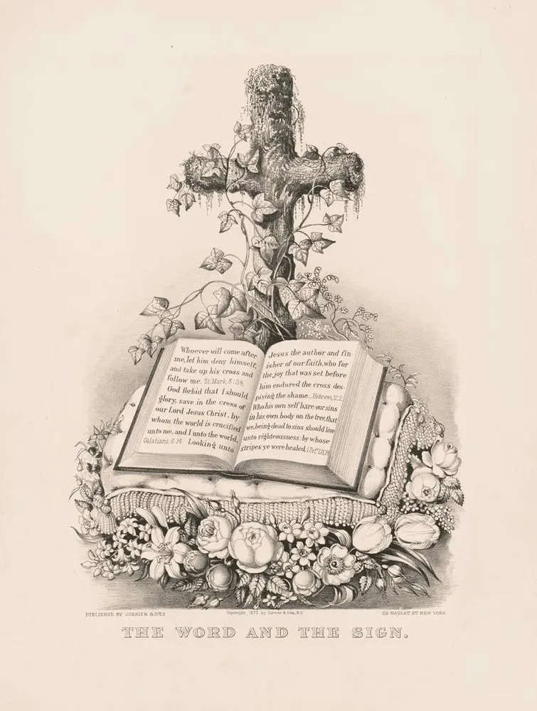 Tableau La Parole et le Signe - Currier Ives | Reproduction