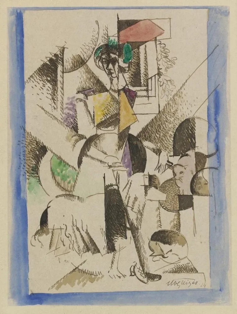 Tableau Portrait cubiste - Albert Gleizes | Reproduction