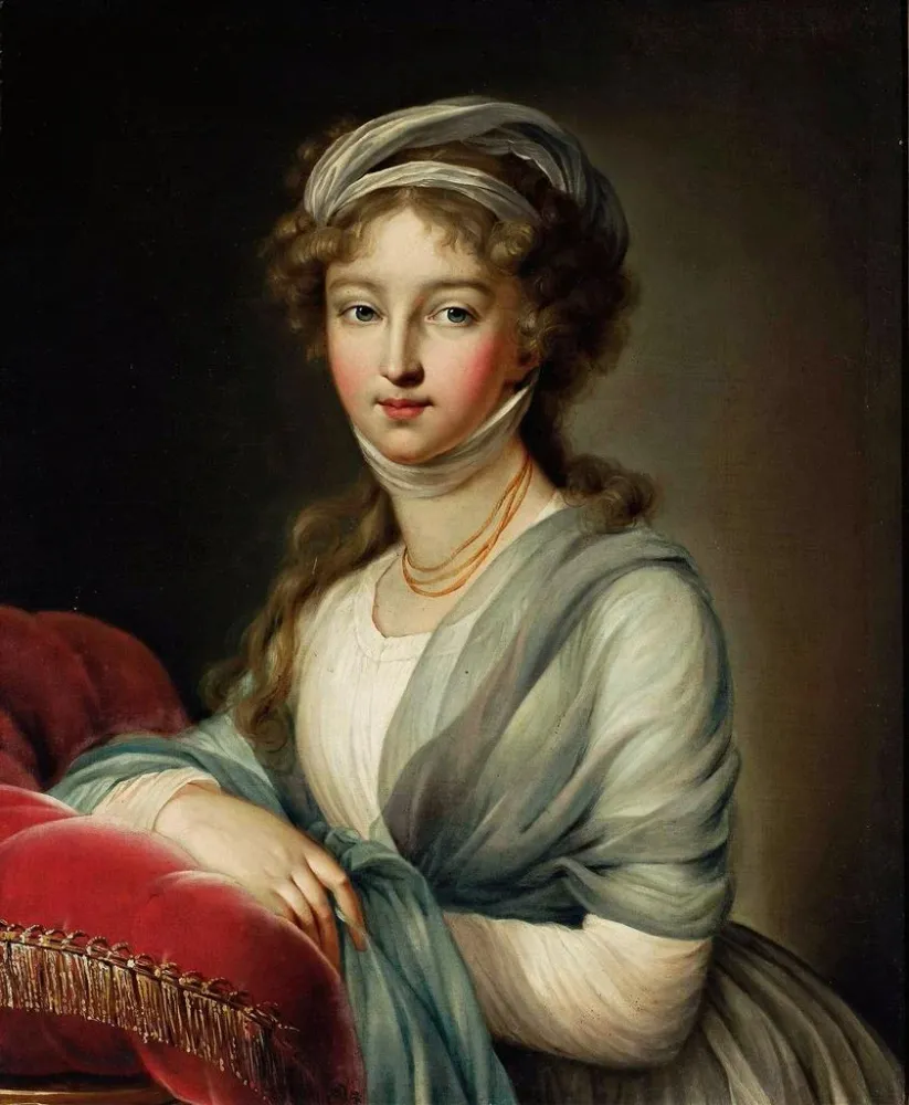 Tableau Portrait d’Elzbieta Aleksiejewna, épouse de Cara Alexandre Ier - Élisabeth Louise Vigée le Brun | Reproduction