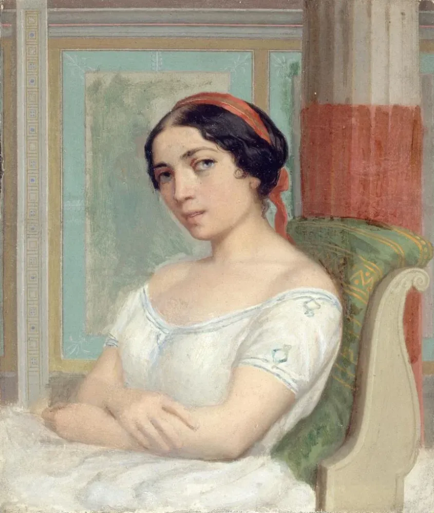 Tableau Portrait d'Ernesta Grisi - Anonyme | Reproduction