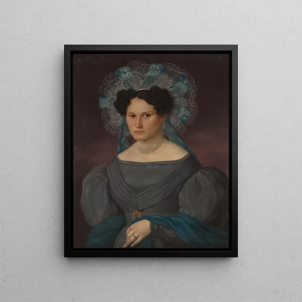 Tableau Portrait d'Éléonore Gomliska et Pelletier - Anonyme | Reproduction