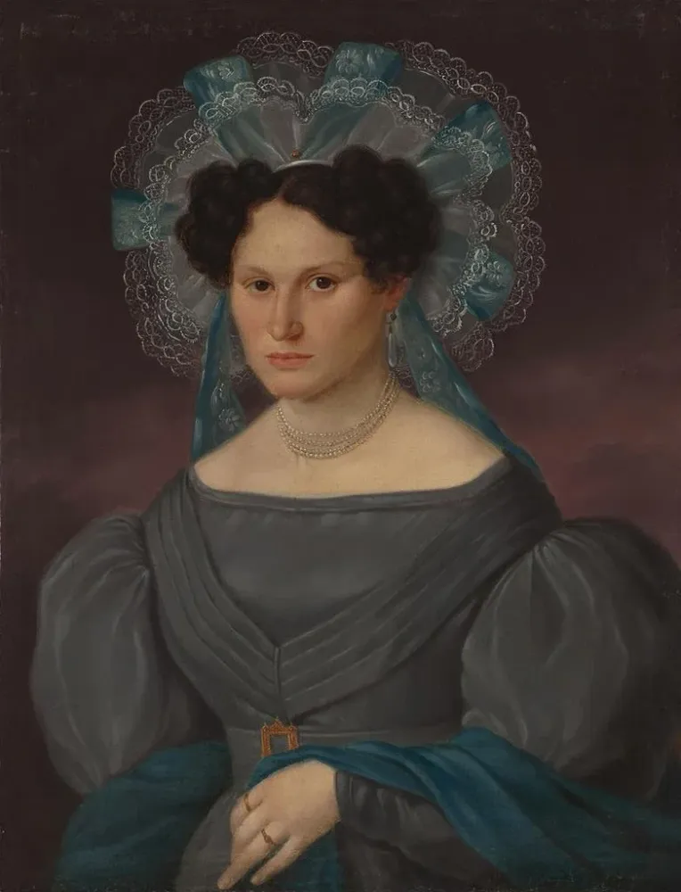 Tableau Portrait d'Éléonore Gomliska et Pelletier - Anonyme | Reproduction