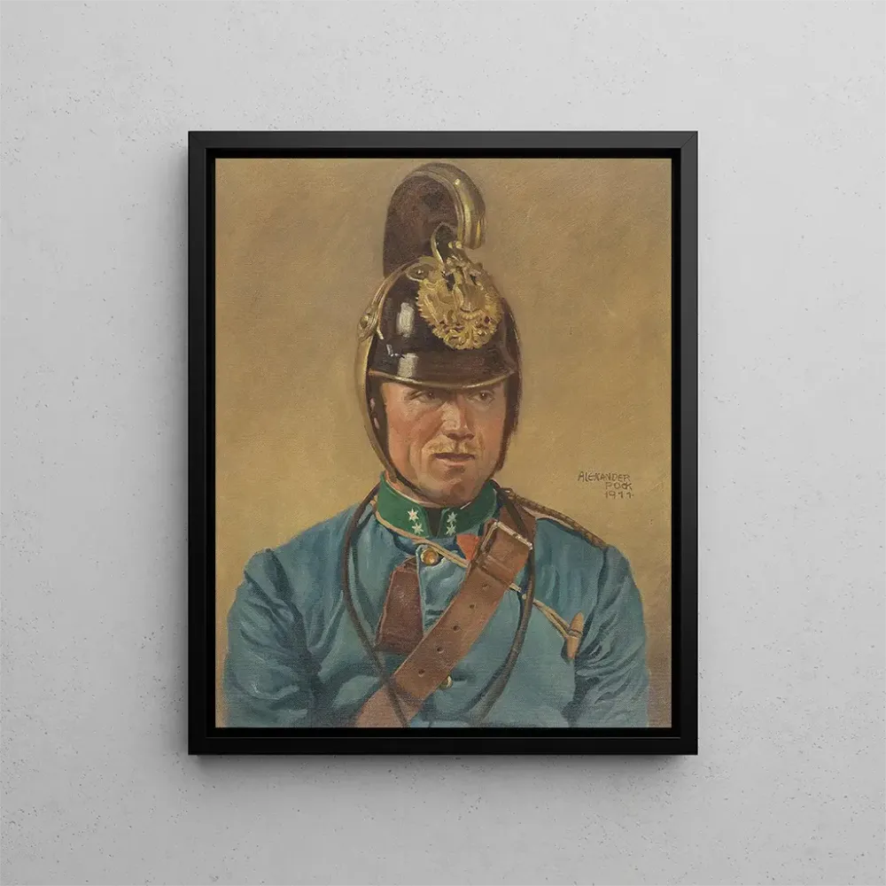 Tableau Portrait d'un caporal dragon - Alexander Pock | Reproduction