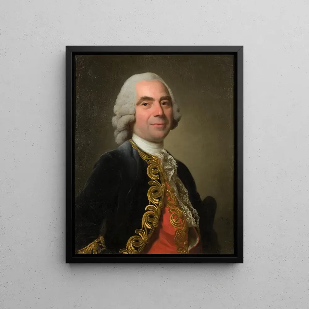 Tableau Portrait d'un cavalier - Alexander Roslin | Reproduction