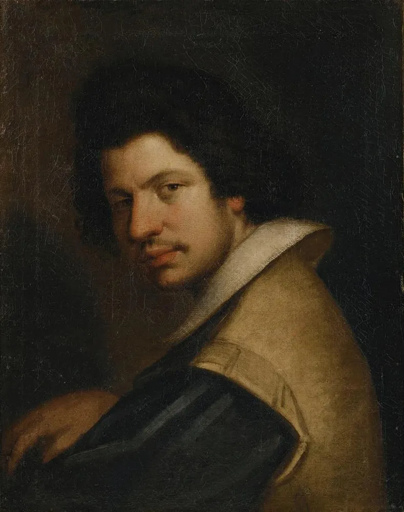 Tableau Portrait d'un homme portant une fraise - Bernardo Strozzi | Reproduction