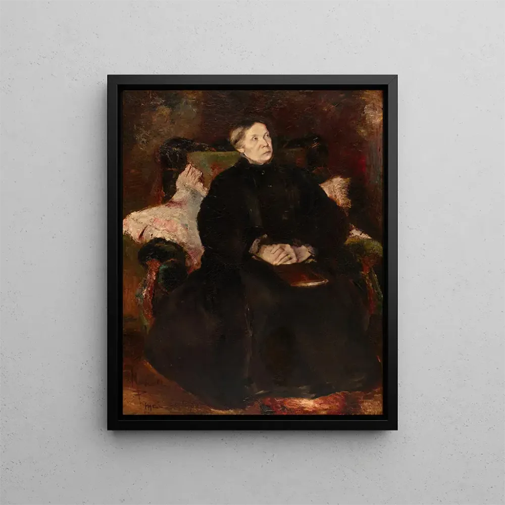 Tableau Portrait d'une dame - Adolphe Monticelli | Reproduction