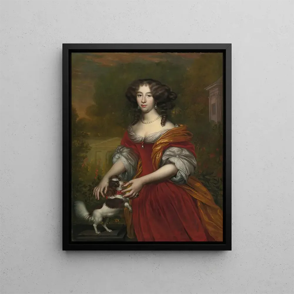 Tableau Portrait d'une dame - Adriaen Backer | Reproduction