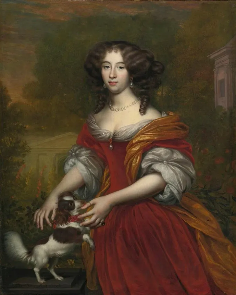 Tableau Portrait d'une dame - Adriaen Backer | Reproduction