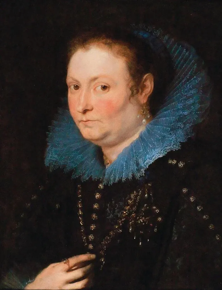 Tableau Portrait d'une dame à mi-corps, considérée comme une noble génoise - Antoine van Dyck | Reproduction