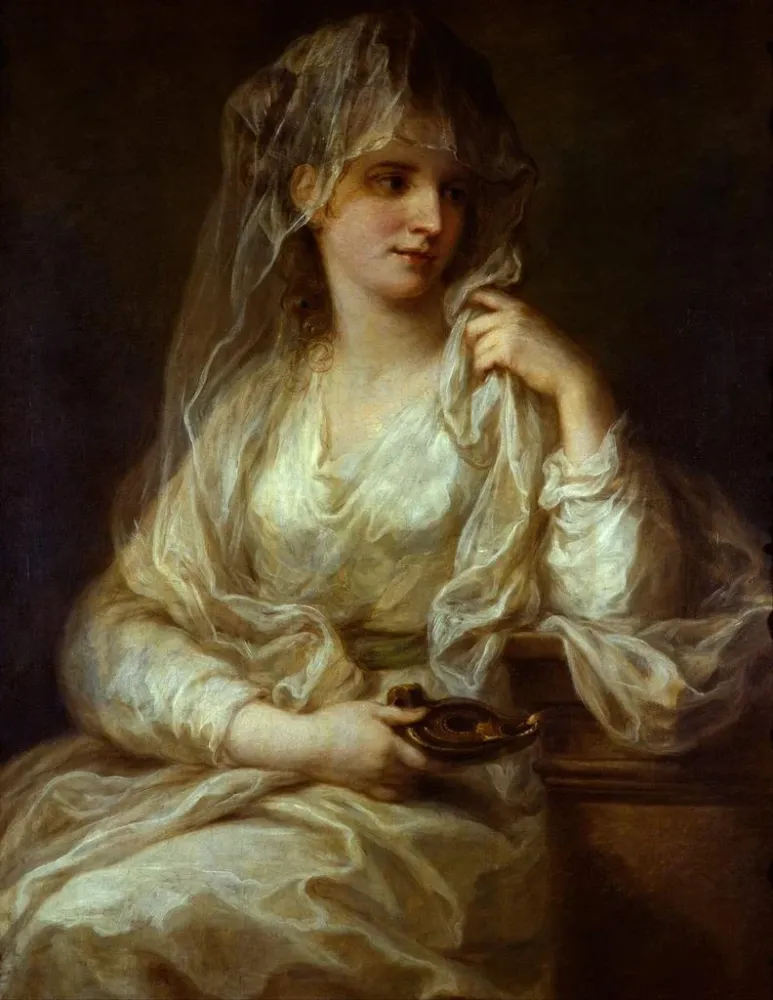 Tableau Portrait d'une dame en vestale - Angelica Kauffman | Reproduction