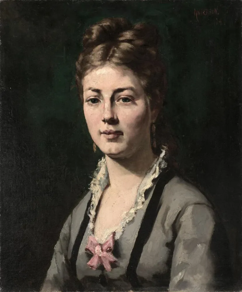 Tableau Portrait d'une femme - Abraham Archibald Anderson | Reproduction