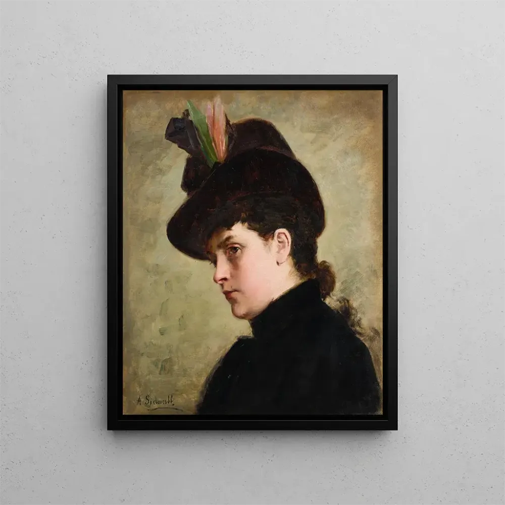 Tableau Portrait d'une femme - Amanda Sidwall | Reproduction