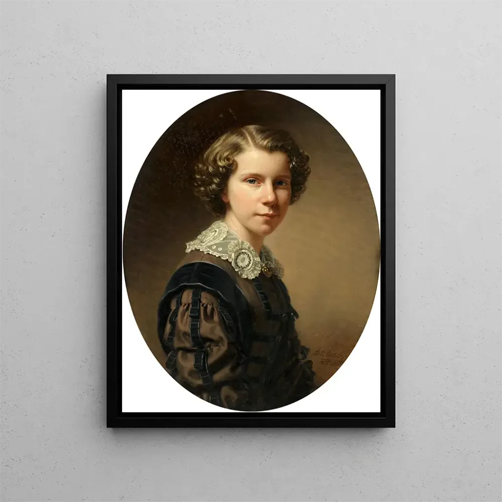 Tableau Portrait d'une fille - Anton Einsle | Reproduction