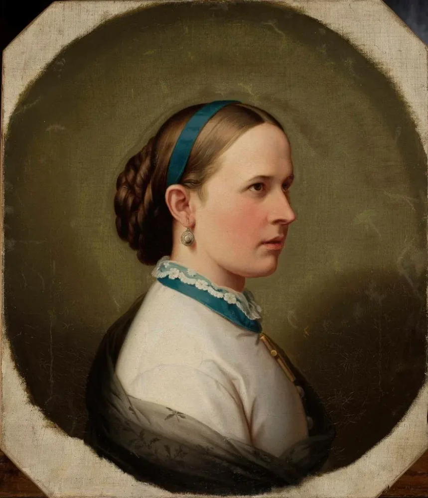 Tableau Portrait d'une jeune femme - Artur Grottger | Reproduction