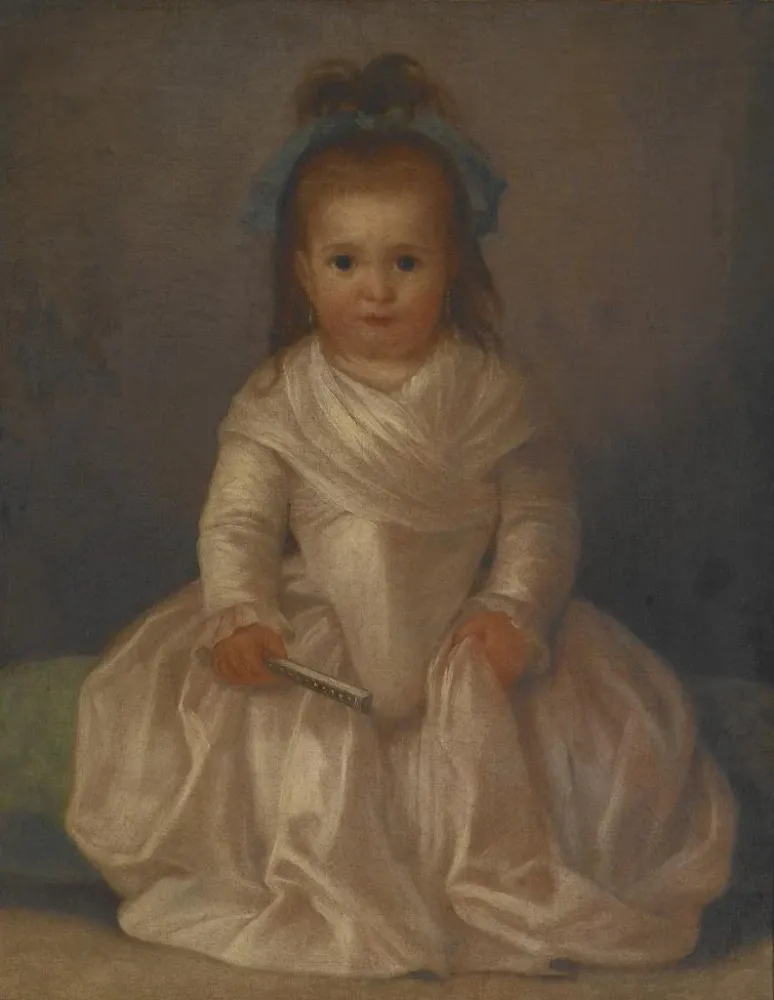 Tableau Portrait d'une petite fille - Agustín Esteve y Marqués | Reproduction