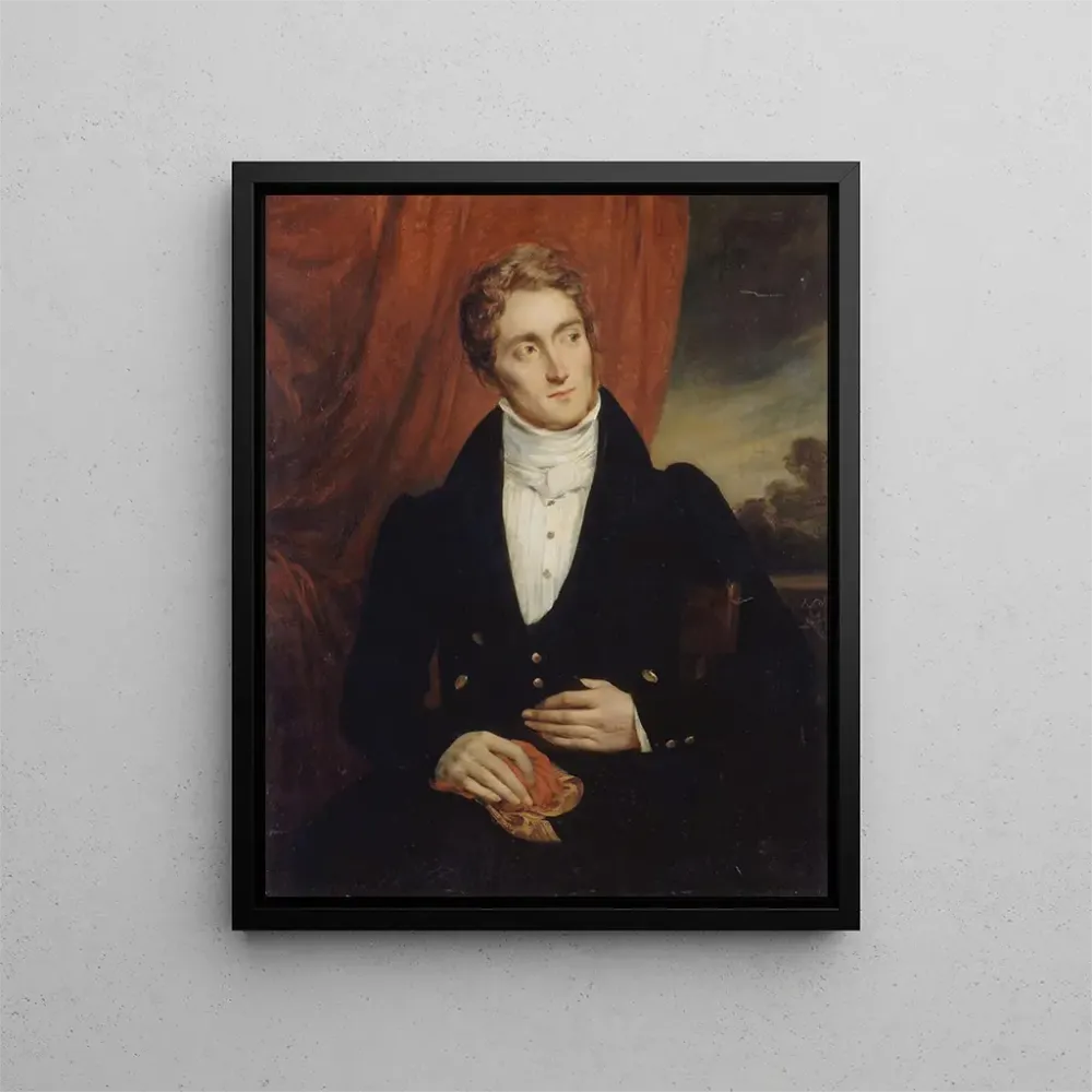 Tableau Portrait de Jean-Georges Farcy 1800-1830 littérateur - Alexandre Marie Colin | Reproduction