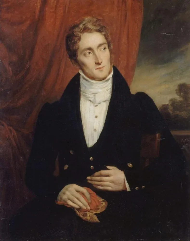 Tableau Portrait de Jean-Georges Farcy 1800-1830 littérateur - Alexandre Marie Colin | Reproduction