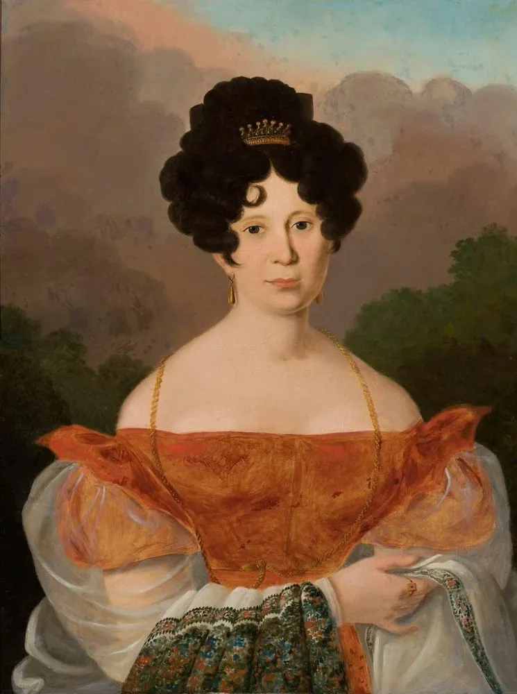 Tableau Portrait de Joanna Grudzińska - Anonyme | Reproduction