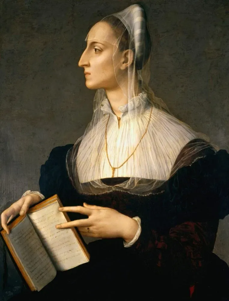 Tableau Portrait de Laura Battiferri - Agnolo Bronzino | Reproduction
