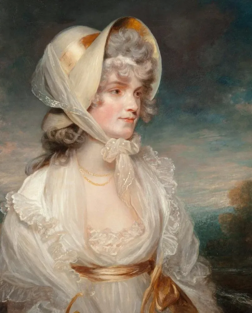 Tableau Portrait de l'honorable Lucy Elizabeth Byng - Après John Hoppner | Reproduction