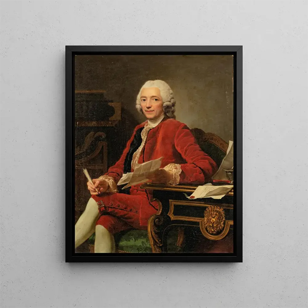 Tableau Portrait Louis de Conzié - Alexander Roslin | Reproduction
