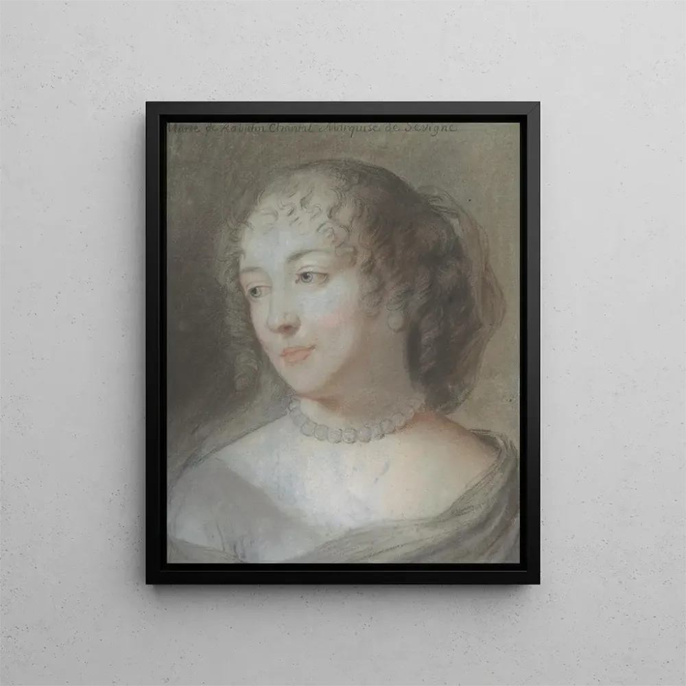 Tableau Portrait Marie de Rabutin-Chantal Marquise de Sévigné - Après Claude Lefebvre | Reproduction