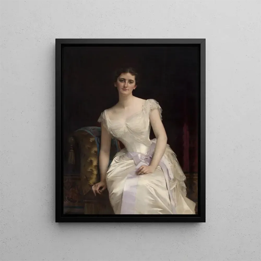 Tableau Portrait de Mary Victoria Leiter, future Lady Curzon de Kedleston, vice-reine des Indes - Alexandre Cabanel | Repr...