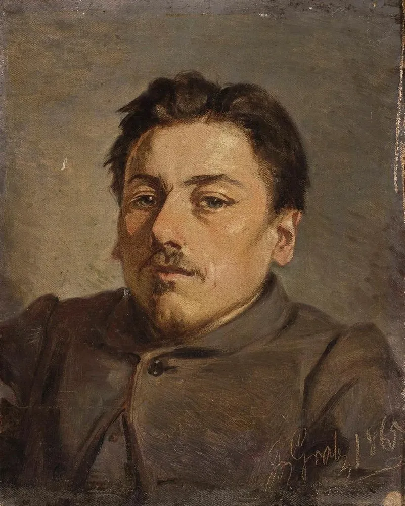 Tableau Portrait du peintre Franciszek Streitt - Andrzej Grabowski | Reproduction