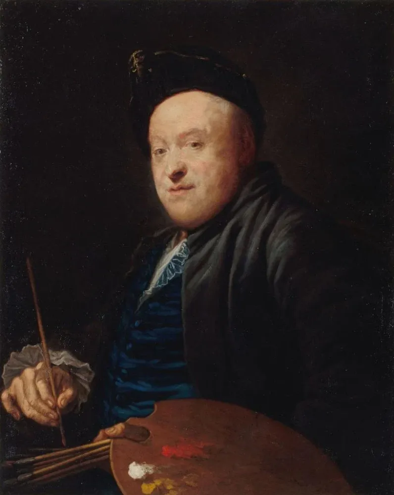 Tableau Portrait du peintre Étienne Jeaurat 1699-1789 - Anonyme | Reproduction