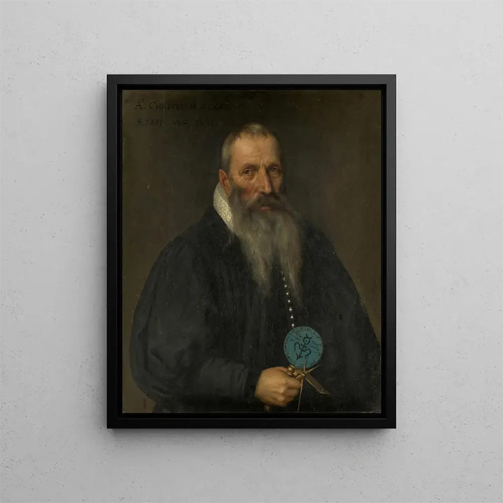 Tableau Portrait de Peter Ryff de Bâle - Bartholomäus Sarburgh | Reproduction