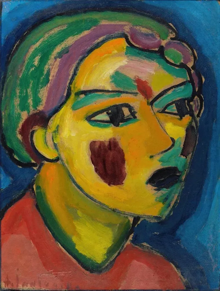 Tableau Poète Tête Mystique - Alexej von Jawlensky | Reproduction
