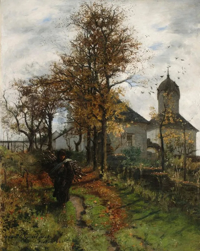 Tableau Presbytère abandonné - Adam Chmielowski | Reproduction
