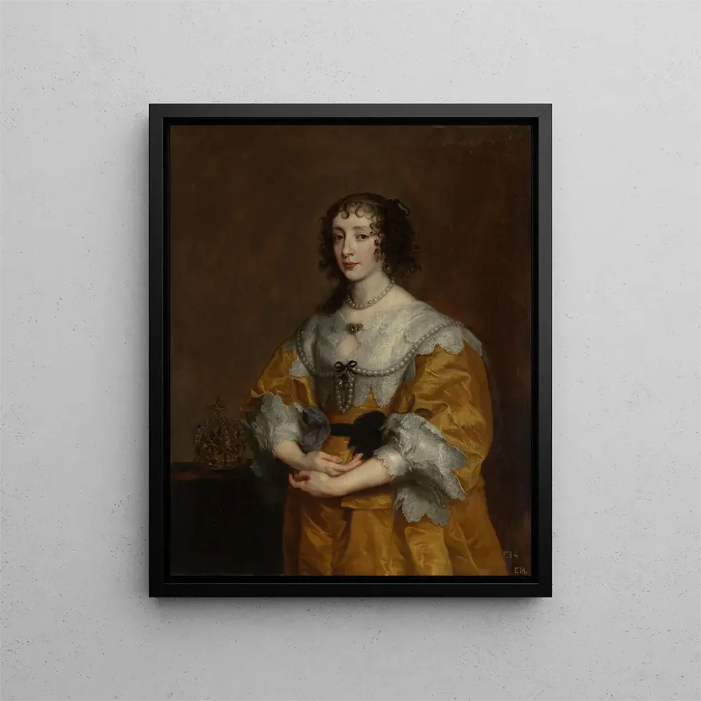 Tableau La reine Henriette Marie - Antoine van Dyck | Reproduction