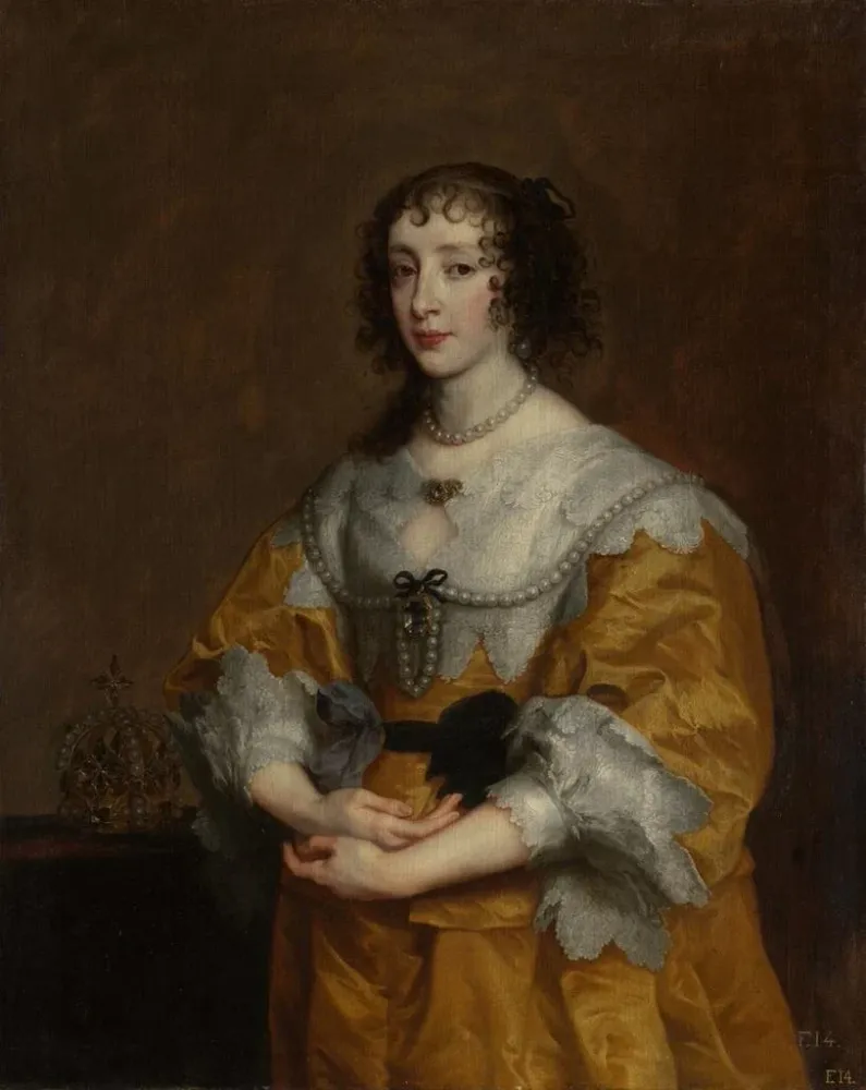 Tableau La reine Henriette Marie - Antoine van Dyck | Reproduction