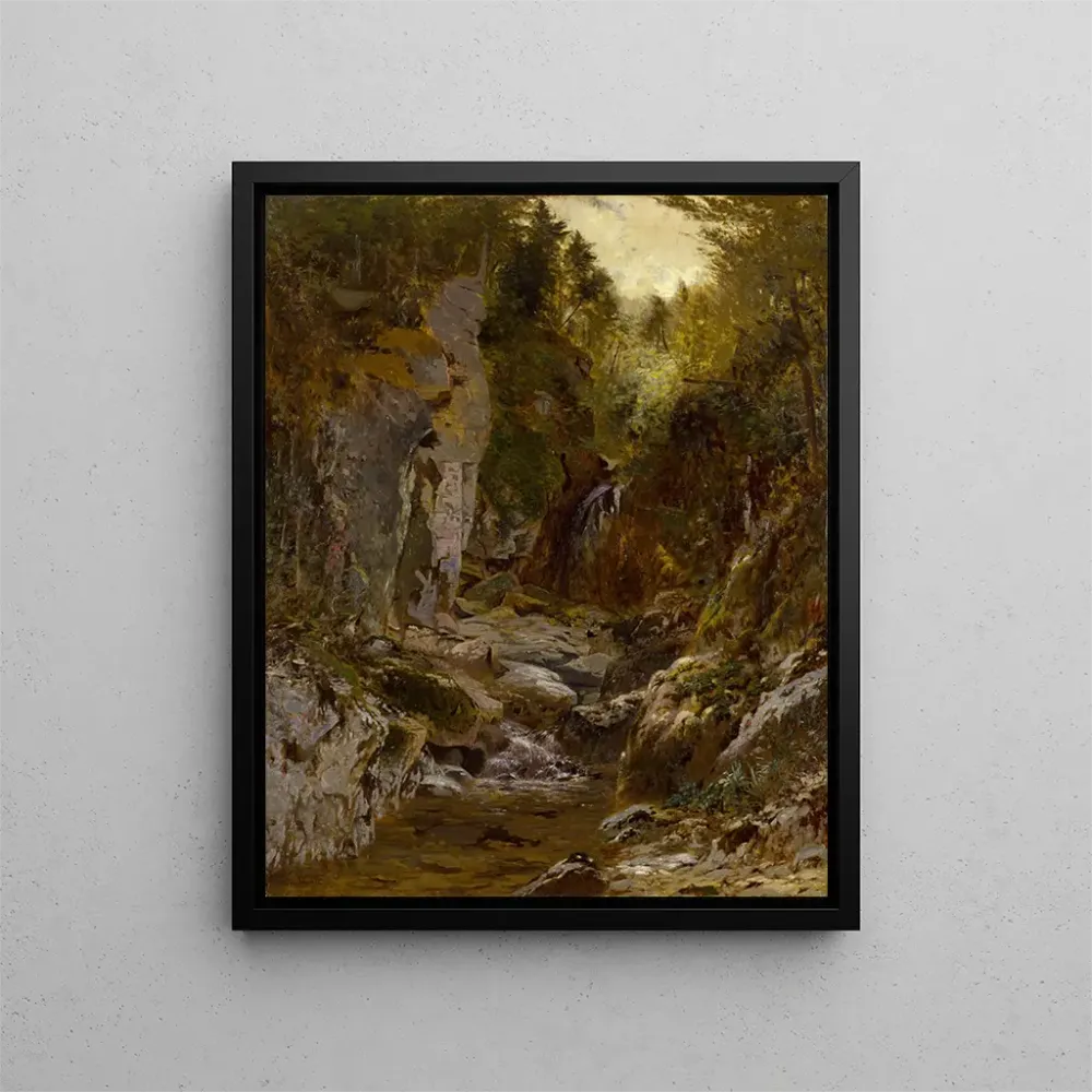 Tableau La rivière Opalescente Flume Adirondacks - Alexander Helwig Wyant | Reproduction